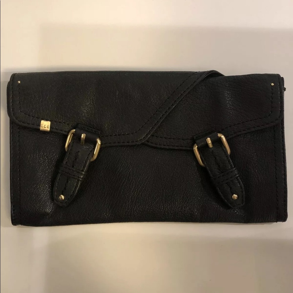 Schuler & Sons Black Clutch with Magnetic Closure